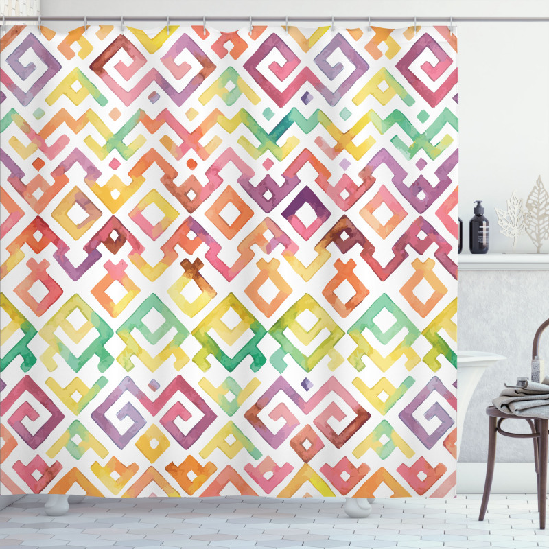 Boho African Shower Curtain