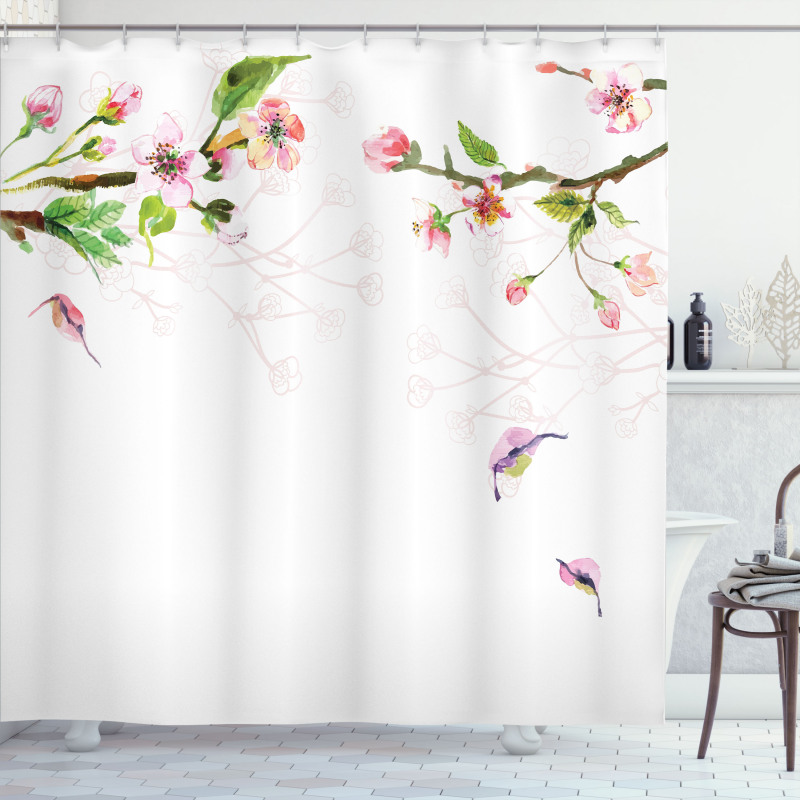 Apple Tree in Spring Shower Curtain