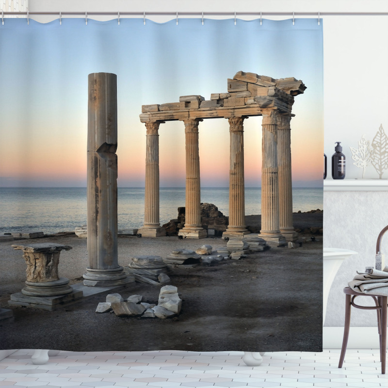 Greece Pillars Shower Curtain