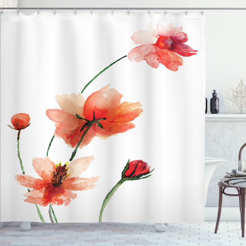 Colorful Wildflowers Shower Curtain