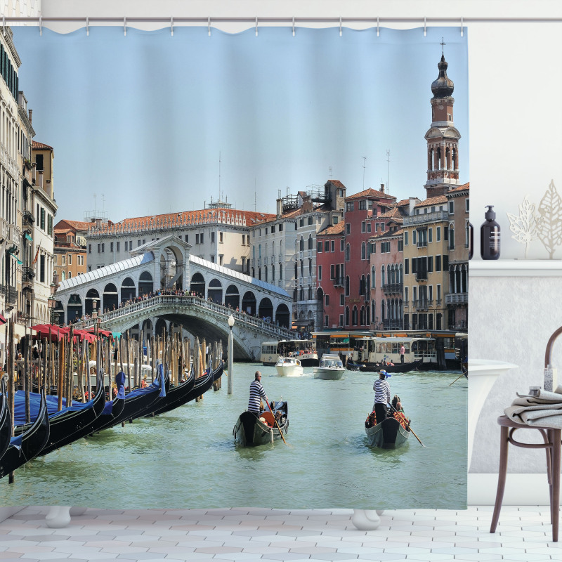 Venice Gondola Canal Photo Shower Curtain