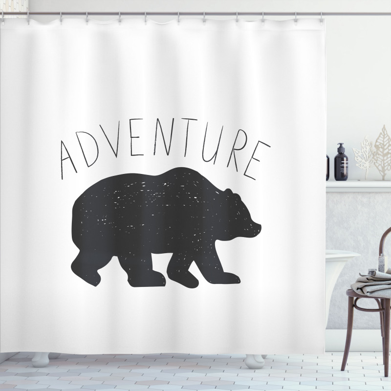 Wild Bear Nature Love Shower Curtain