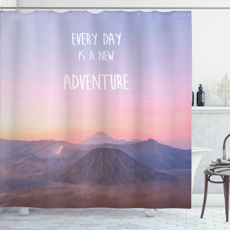 Indonesia Scenic Land Shower Curtain