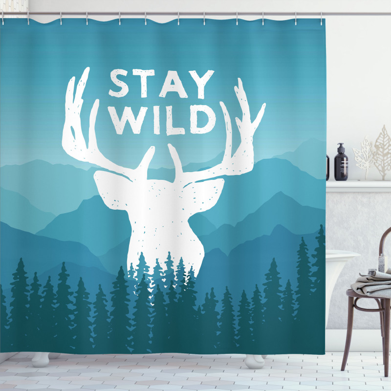 Scenic Wild Forest Shower Curtain