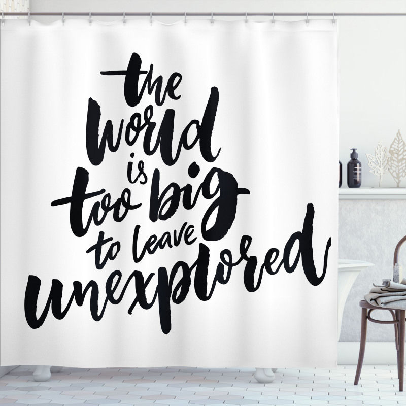 Explore the World Shower Curtain