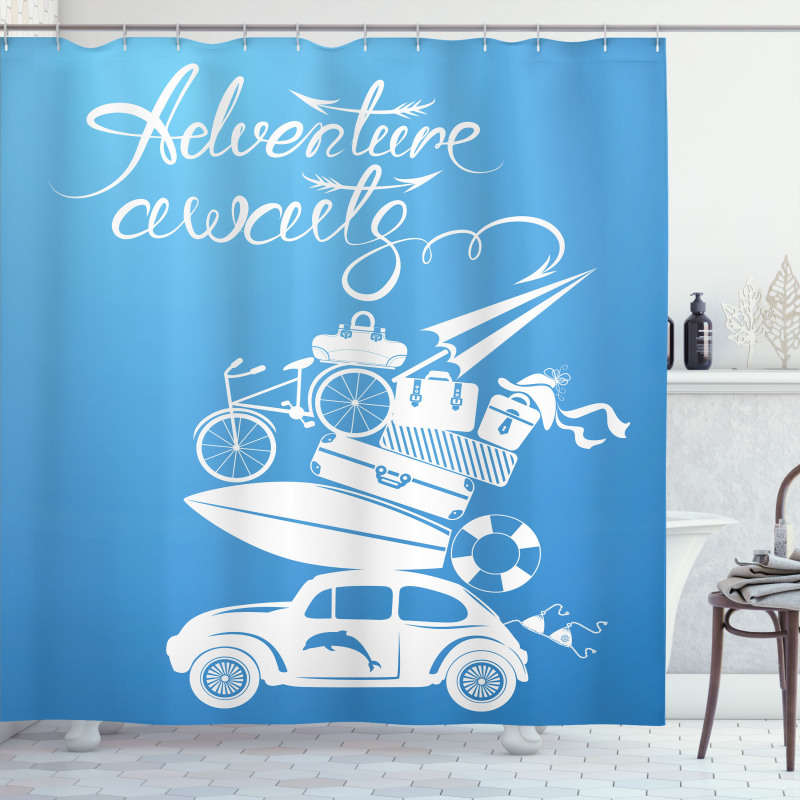 Summer Holiday Shower Curtain