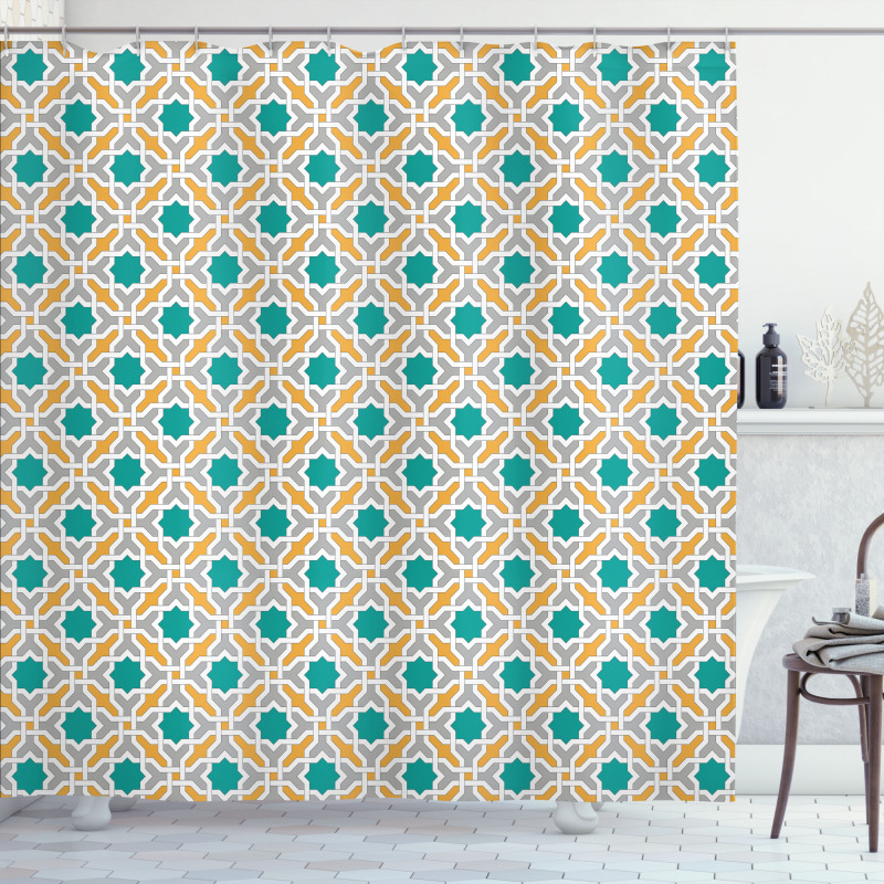 Oriental Eastern Design Shower Curtain