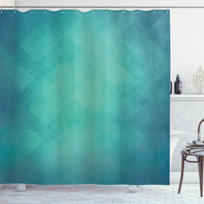 Retro Grunge Tranquil Shower Curtain