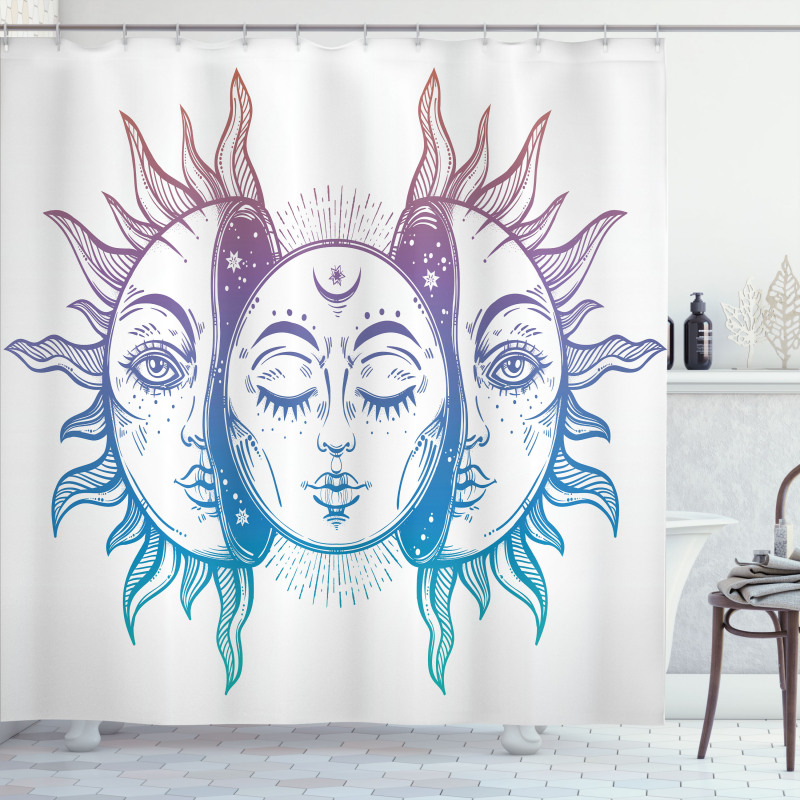 East Oriental Inspired Image Shower Curtain