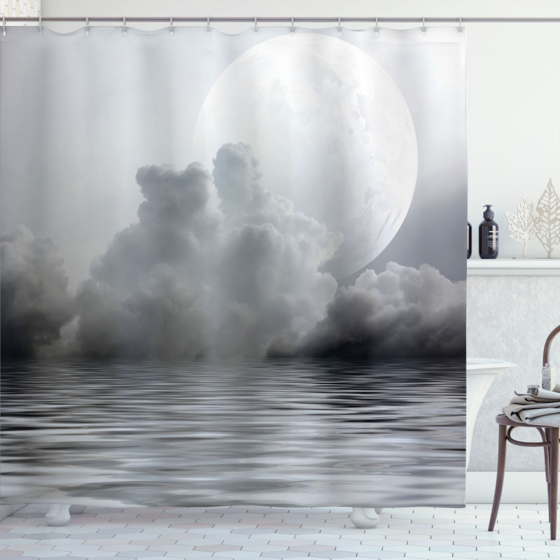 Misty Air and Ocean Art Shower Curtain