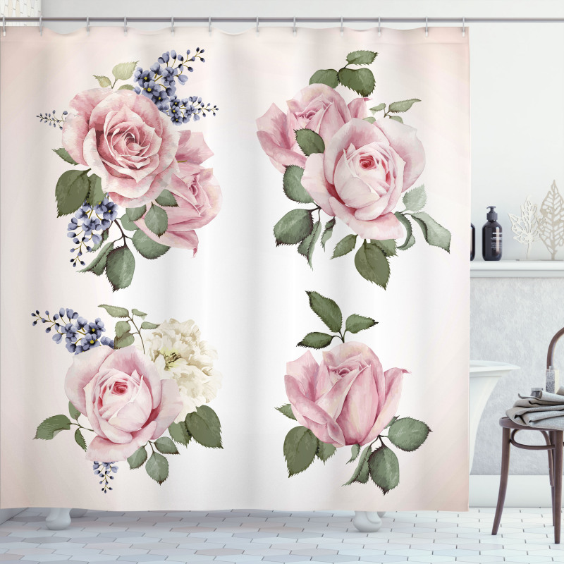 Springtime Bouquets Nature Shower Curtain