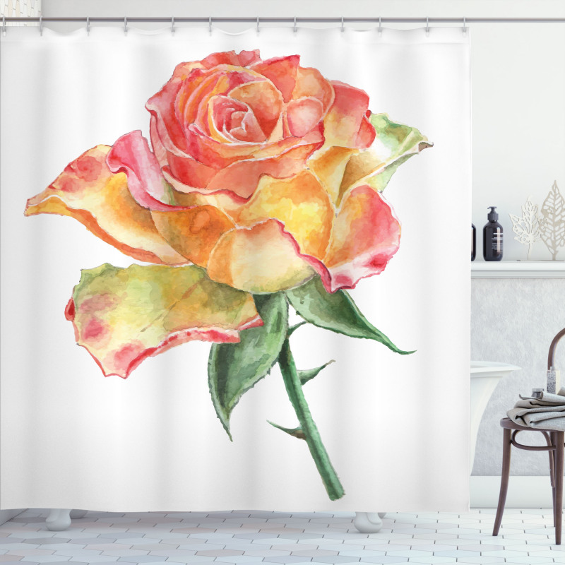 Lively Petals Botany Art Shower Curtain