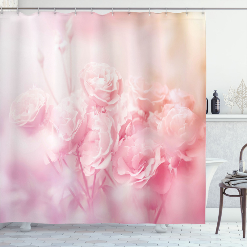 Dreamy Spring Nature View Shower Curtain