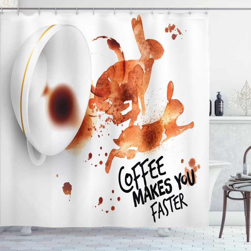 Drink Be Inspired Shower Curtain