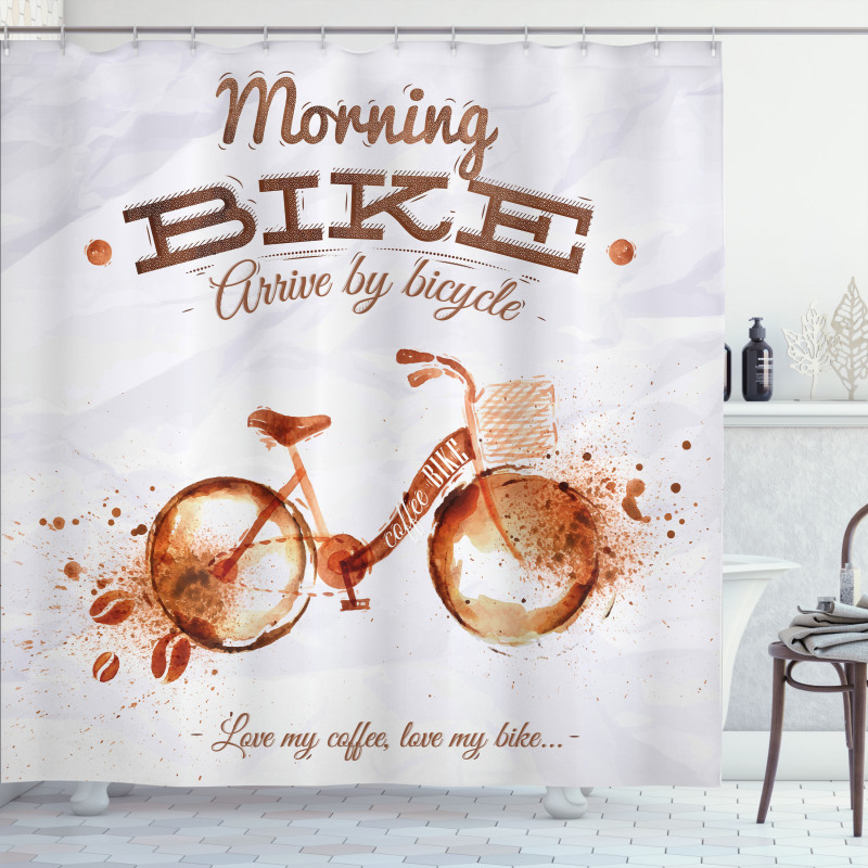 Bike Love Passion Shower Curtain