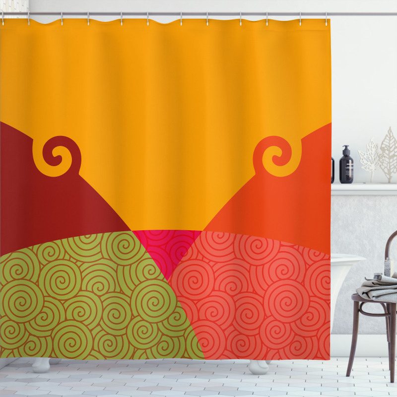 Swirls and Vortexes Shower Curtain