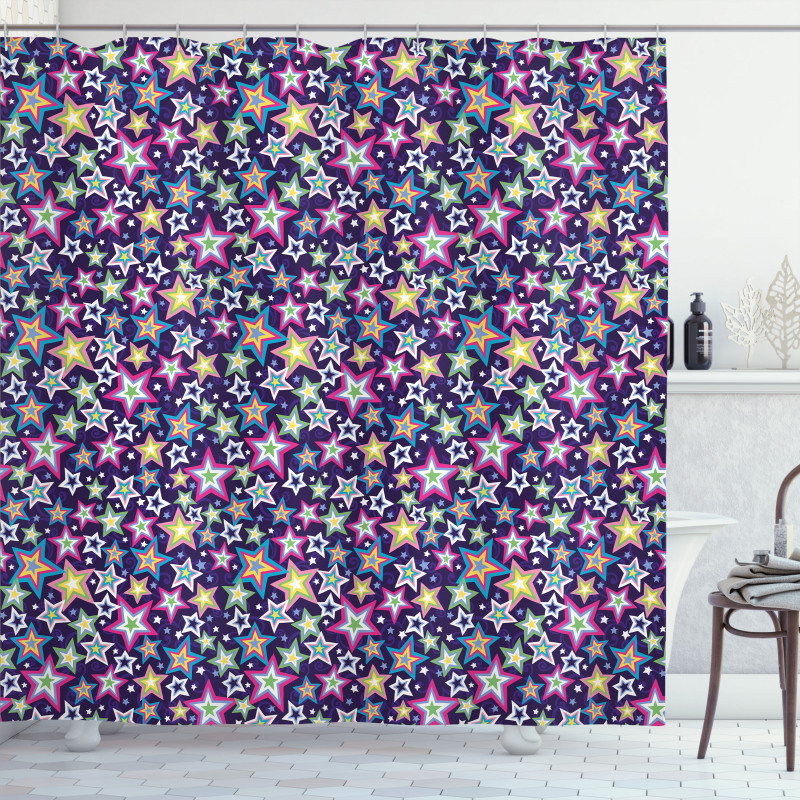 Stars and Space Universe Shower Curtain