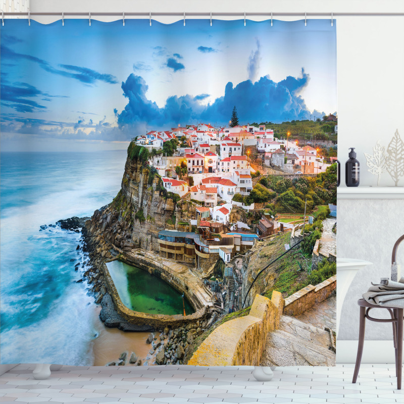 Portuguese Town Shower Curtain