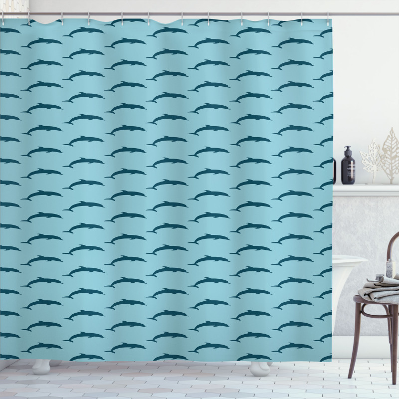 Marine Aquatic Fauna Shower Curtain