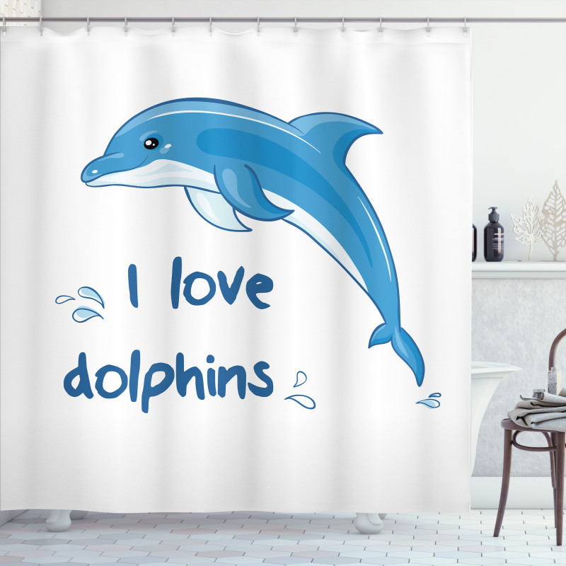 Cartoon Ocean Animals Shower Curtain
