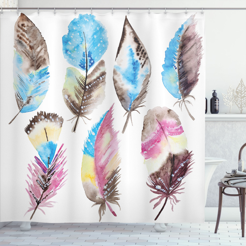 Abstract Boho Artwork Shower Curtain