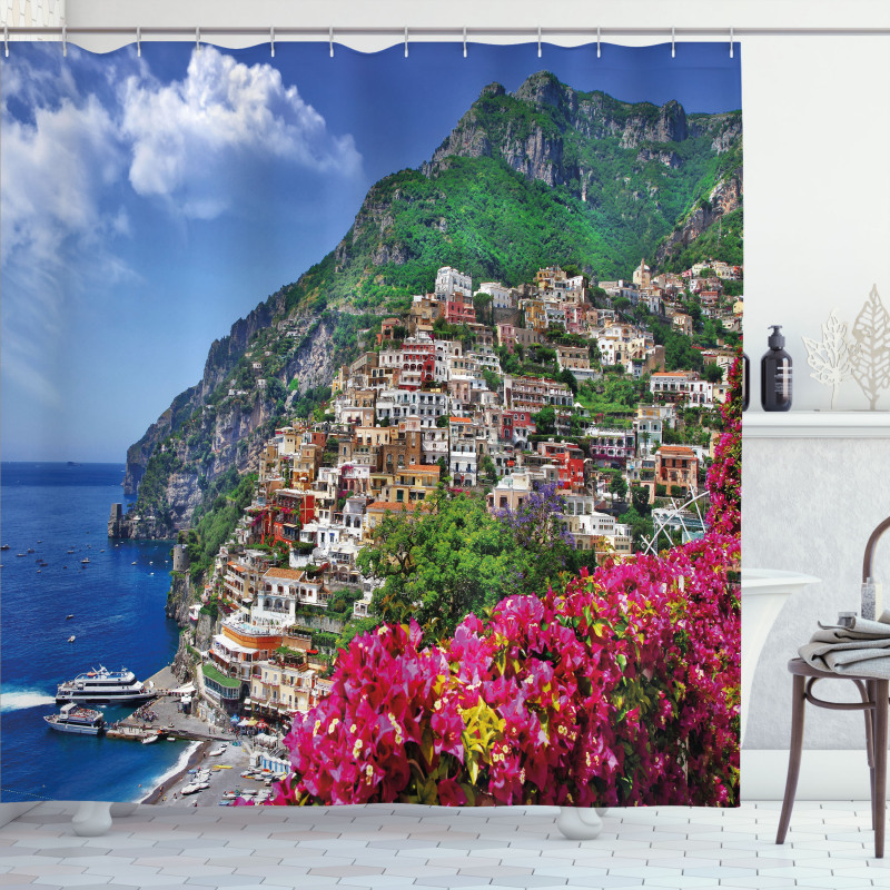 Positano Amalfi Naples Shower Curtain