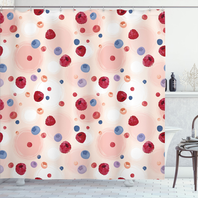 Berries Food Abstract Shower Curtain