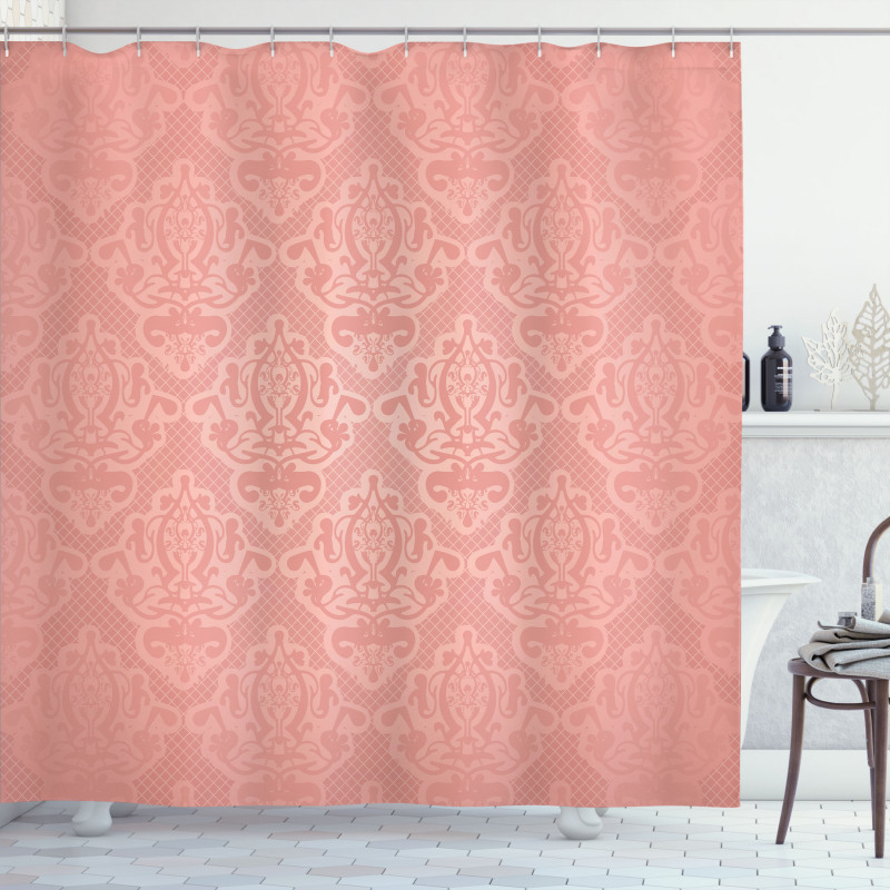 Antique Lace Style Ombre Shower Curtain