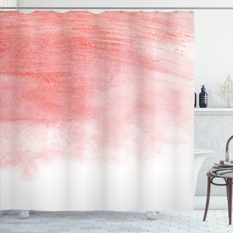 Watercolor Ombre Brush Shower Curtain