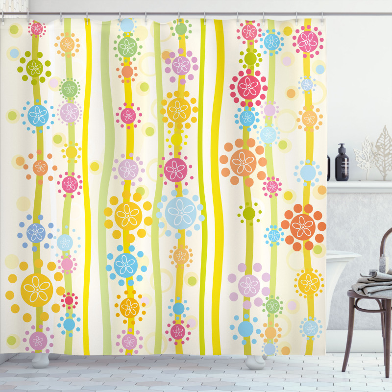 Colorful Cartoon Style Shower Curtain
