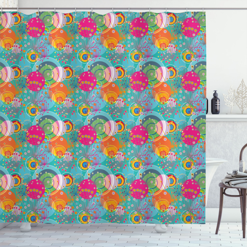 Dandelion Vibrant Spring Shower Curtain