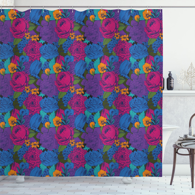 Vintage Lush Bouquet Shower Curtain