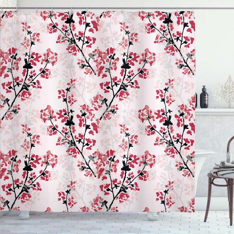 Nature Inspired Branches Shower Curtain