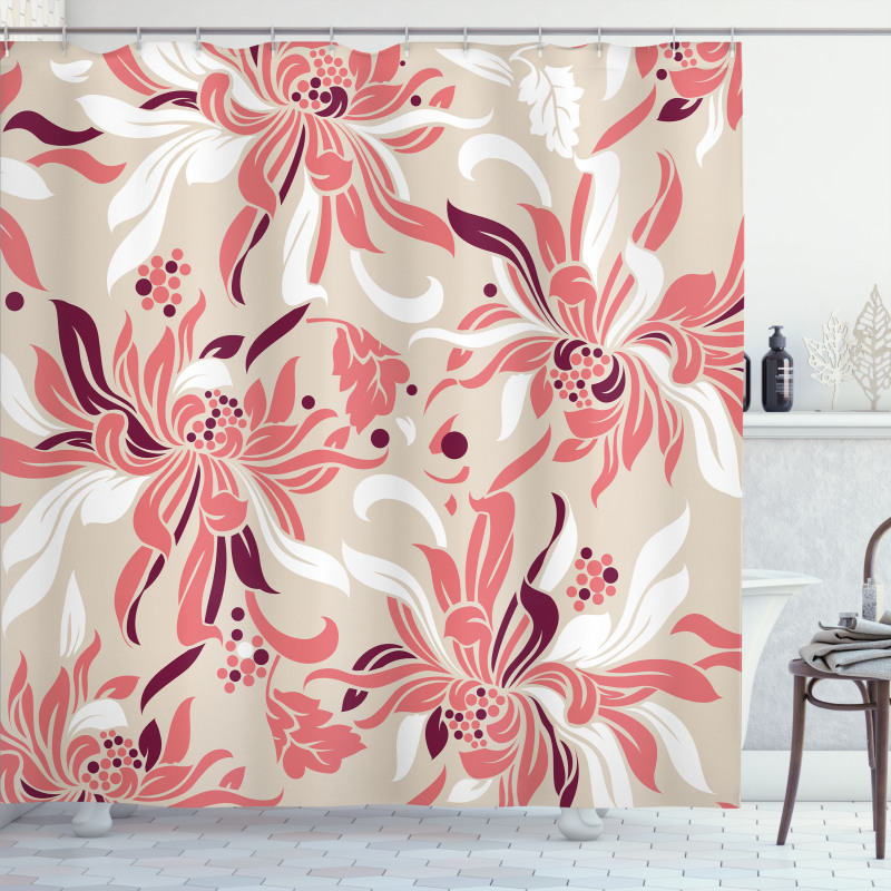 Pastel Florets Shower Curtain