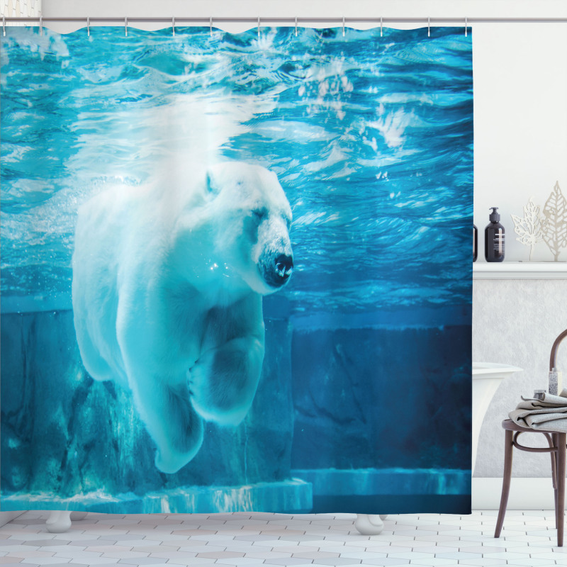 Arctic Polar Underwater Shower Curtain