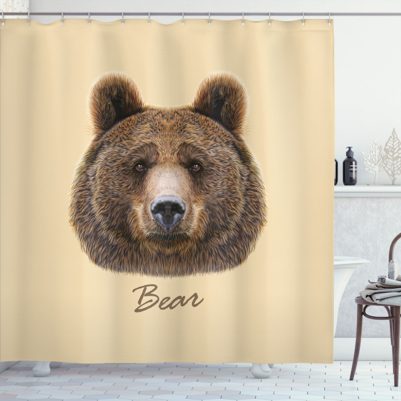 Strong Wild Beast Animal Shower Curtain