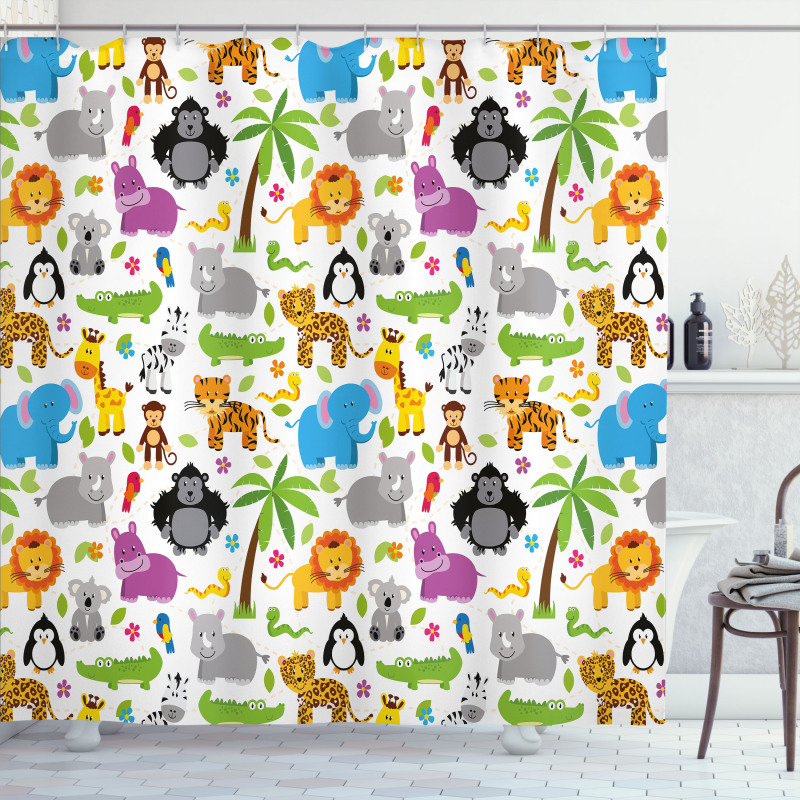 Various Animals Shower Curtain