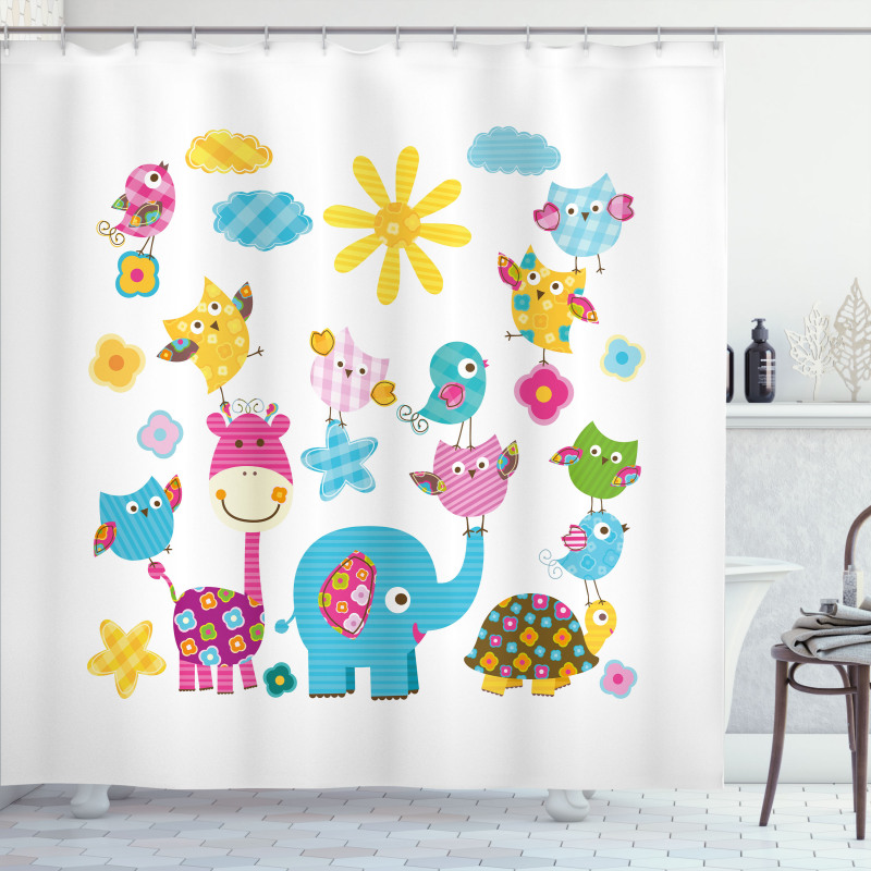 Dancing Characters Shower Curtain