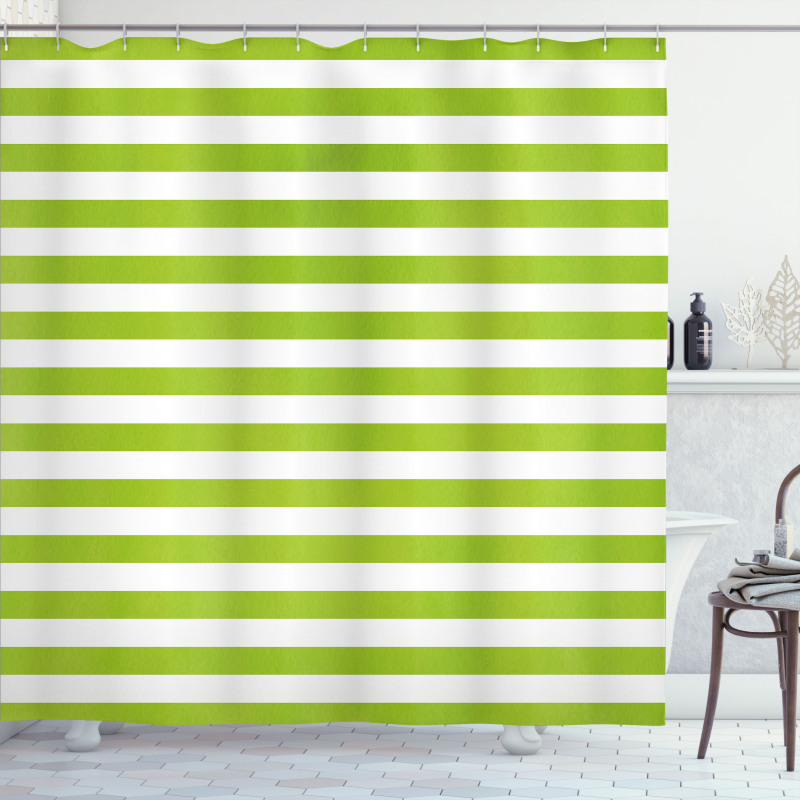 Watercolor Lines Shower Curtain