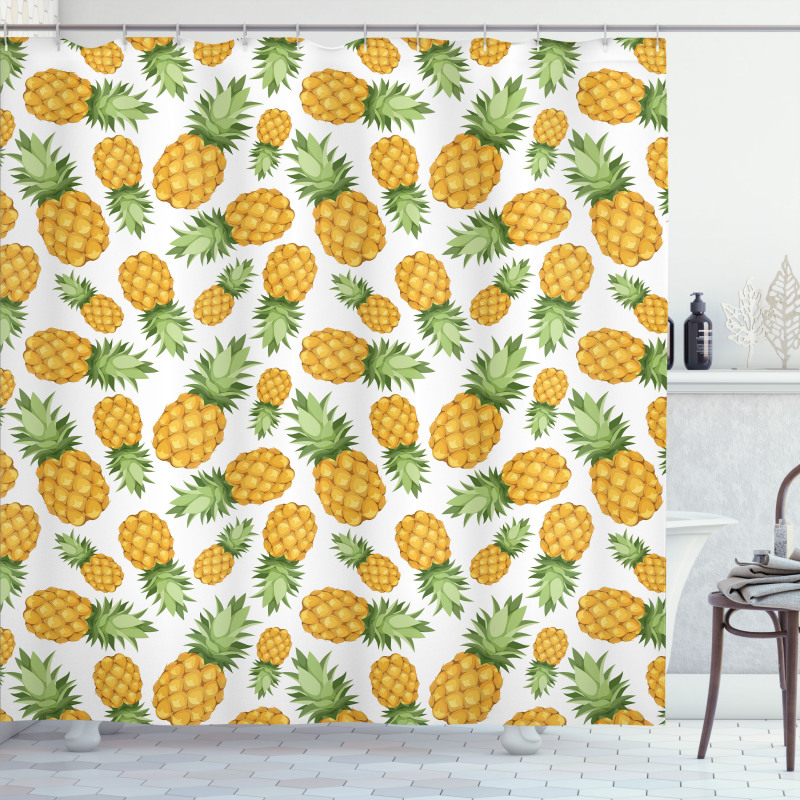 Ripe Pineapple Shower Curtain