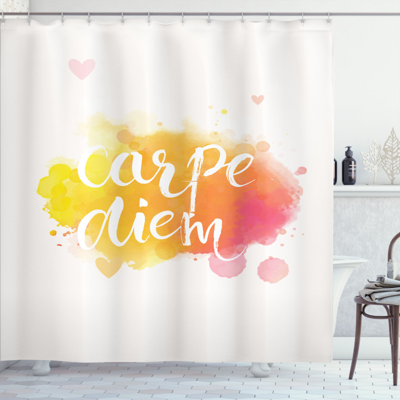 Carpe Diem Art Shower Curtain