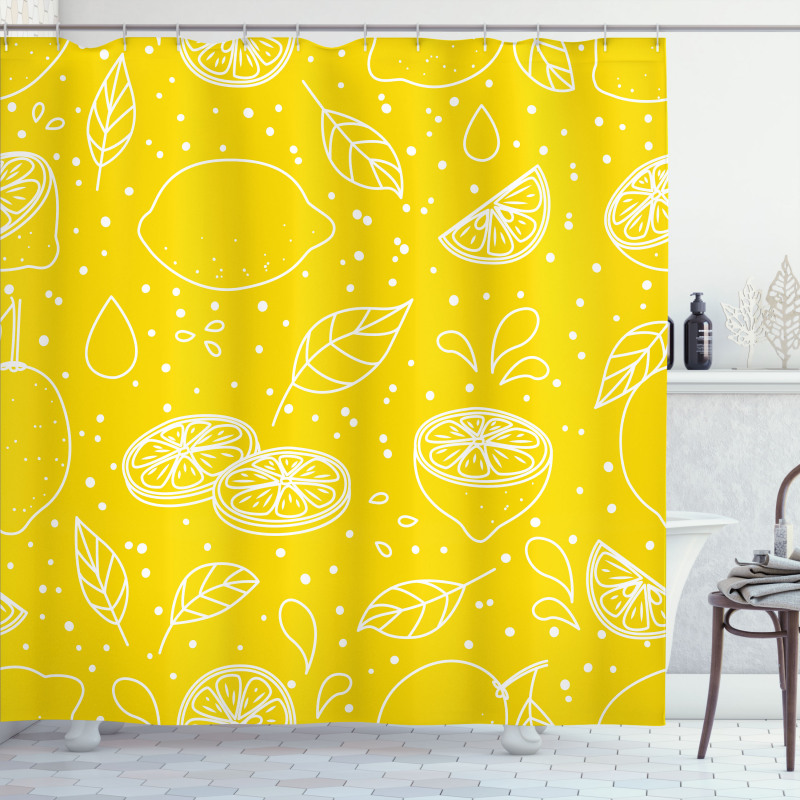 Juicy Lemons Shower Curtain