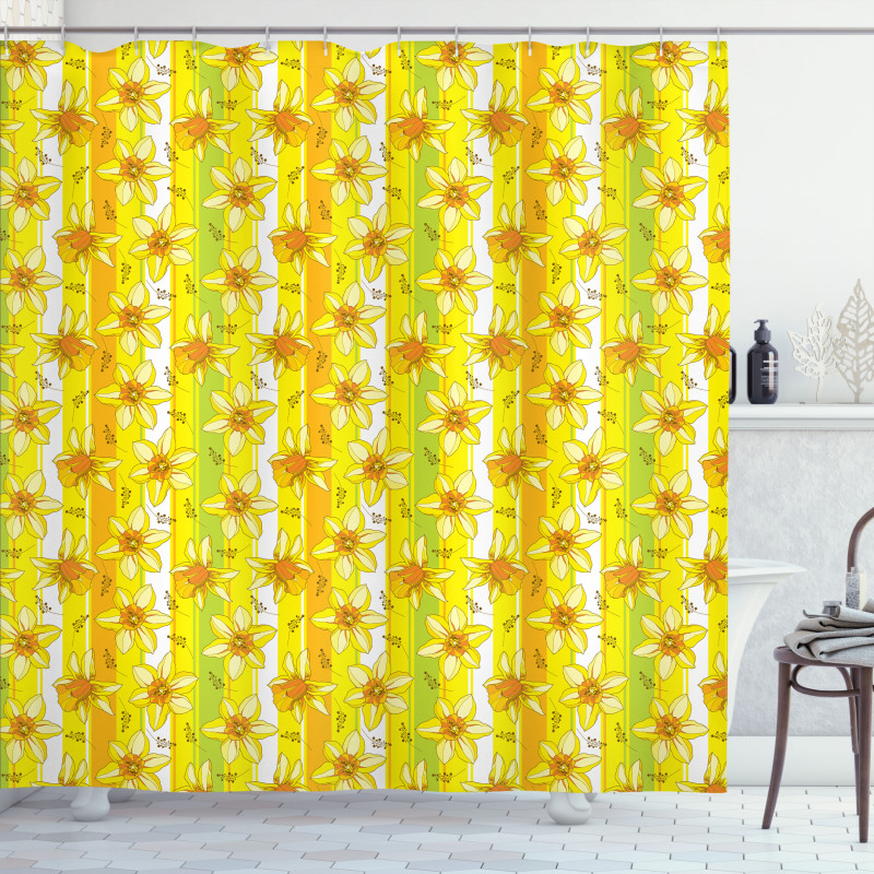 Narcissus Blossom Shower Curtain