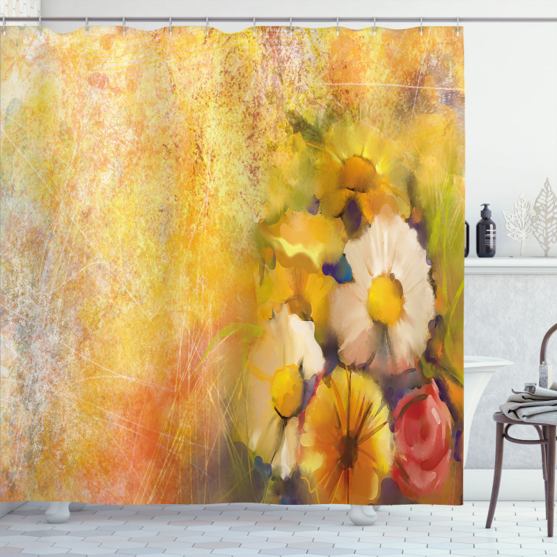 Rose Painting Shower Curtain