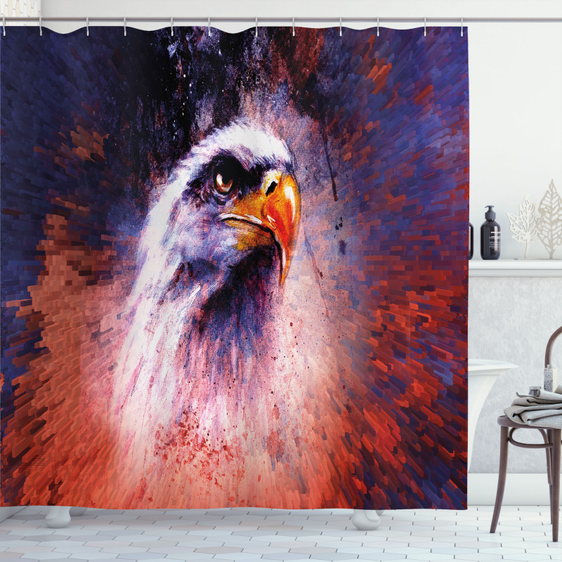 Cool Aggressive Animal Shower Curtain