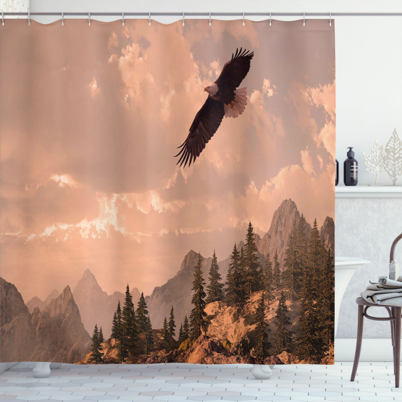 Nature Rocky Mountains Shower Curtain