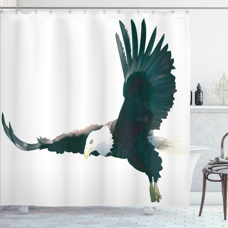 Huge Predator in Skies Shower Curtain