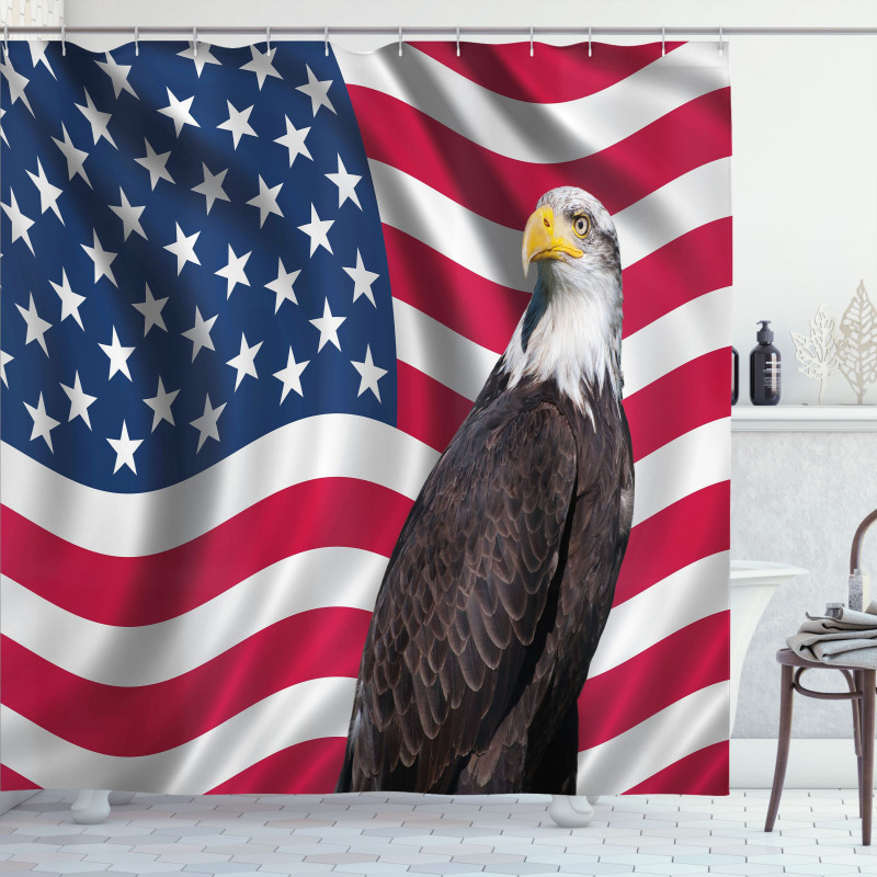 Patriotic America Shower Curtain