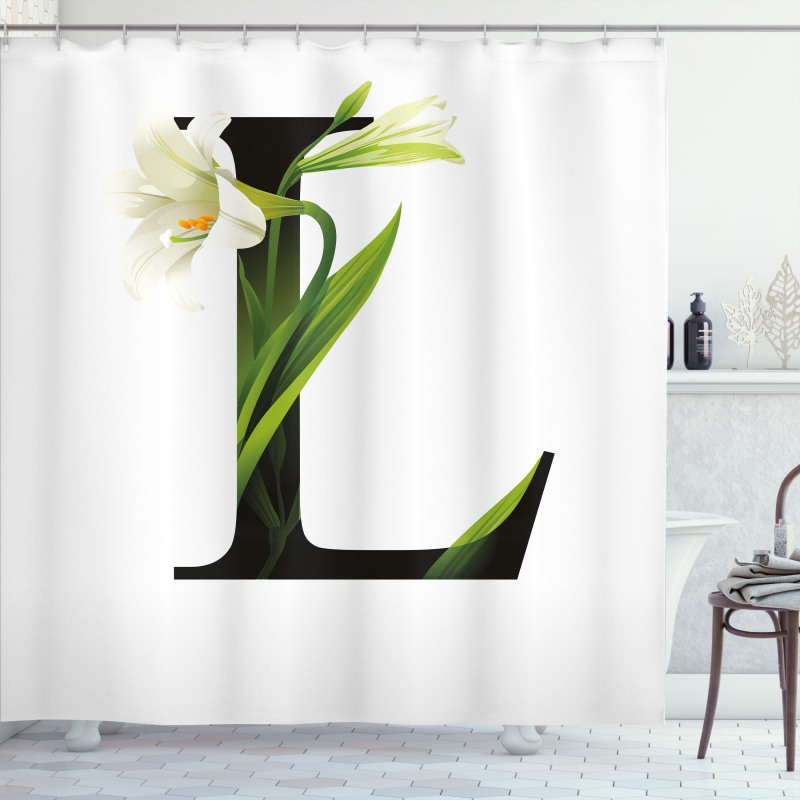 ABC Concept Lily and L Shower Curtain