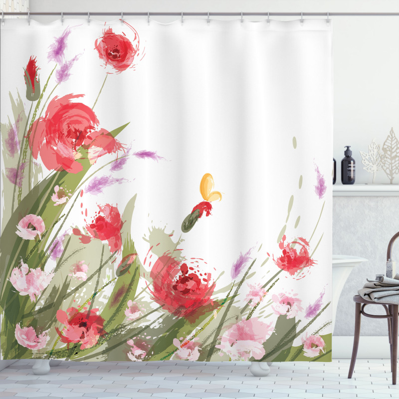 Floral Botany Shower Curtain
